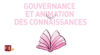 Illustration avec un livre ouvert et le titre communauté de pratique gouvernance et animation des connaissances