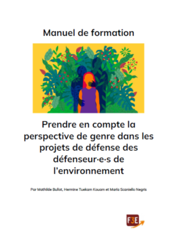 Couverture du manuel de formation, indiquant le titre en gros